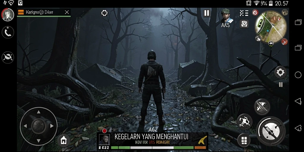 Gameplay AA62 yang penuh ketegangan dan ketakutan.