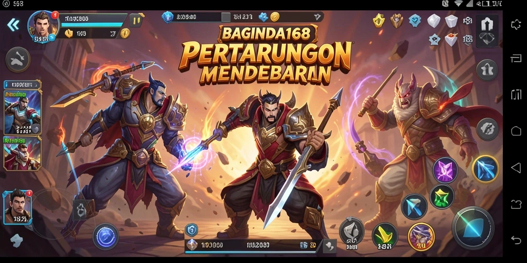 Tampilan menarik dari gameplay BAGINDA168 yang penuh aksi Battle Royale.