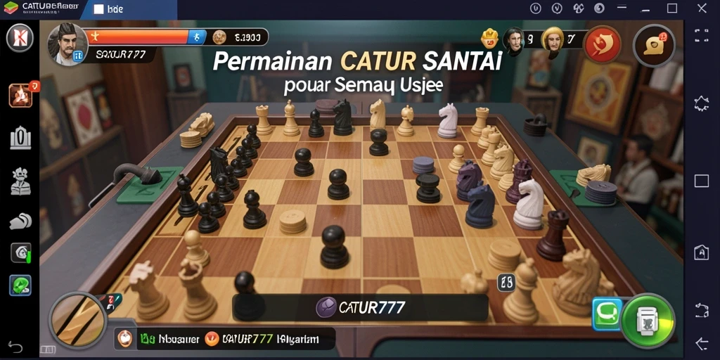 Gameplay santai CATUR777 dengan desain menarik.
