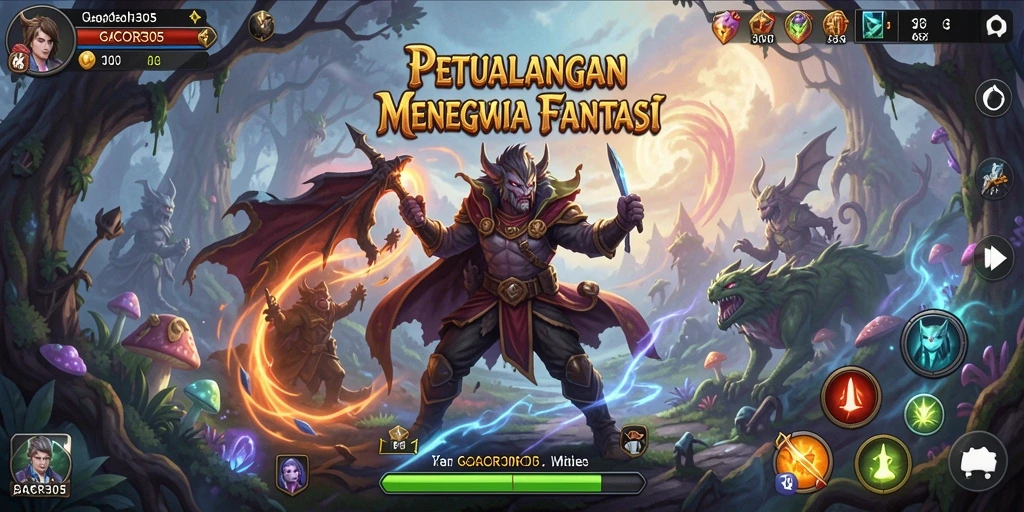 Tampilan gameplay GACOR305 menampilkan petualangan yang menegangkan dan eksplorasi dunia fantastis.