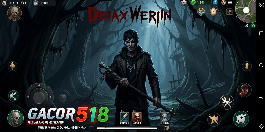 Screenshot GACOR518 menunjukkan suasana menyeramkan dalam gameplay.
