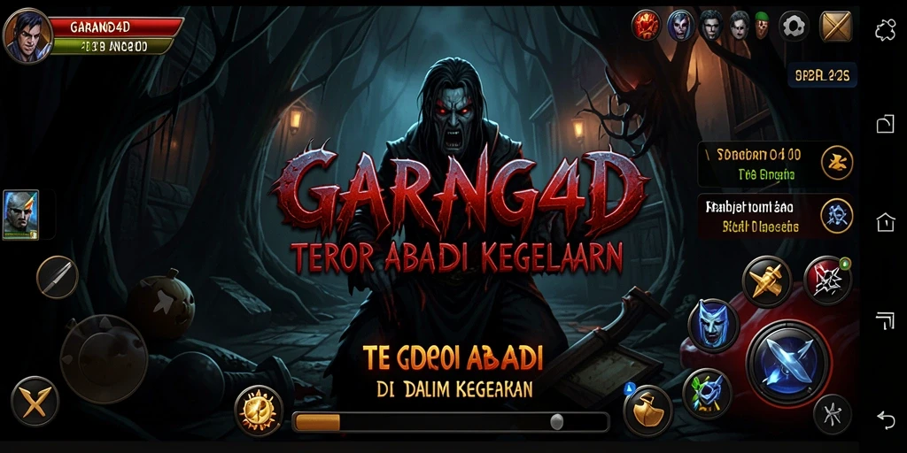 Screenshot menampilkan gameplay menegangkan dan suasana mencekam dalam GARANG4D.