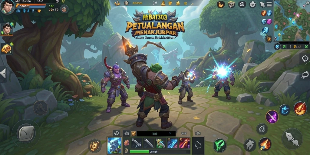 Tampilan utama gameplay HEBAT303 yang memukau dan penuh aksi.