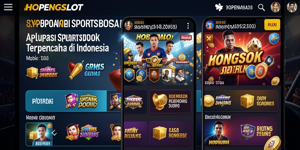 Screenshot HOPENGSLOT menampilkan tampilan halaman taruhan olahraga.
