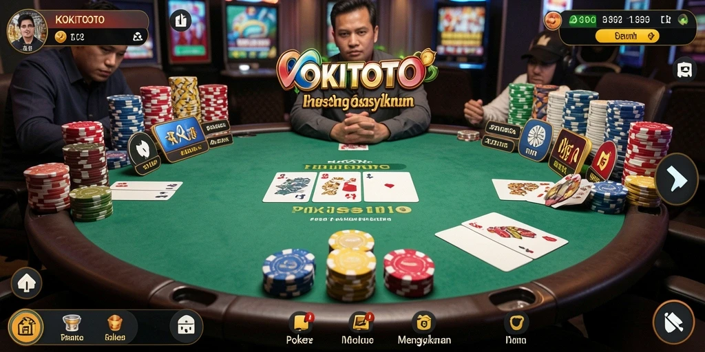 Gameplay poker yang menarik di KOKITOTO dengan grafik yang memukau.