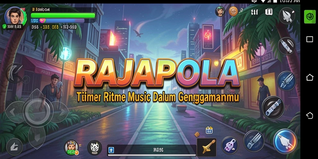 Tampilan gameplay RAJAPOLA yang menarik dan interaktif.