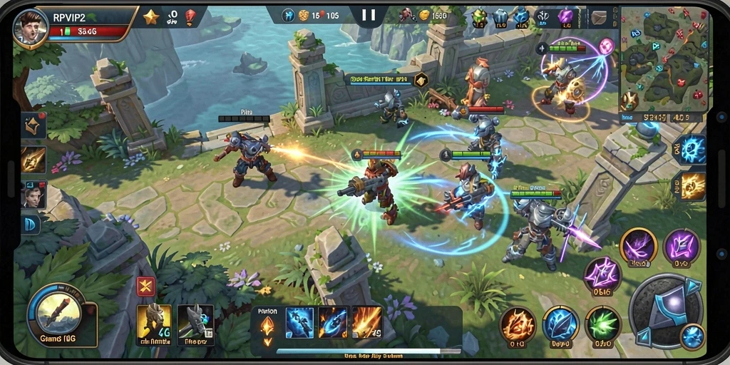Tampilan gameplay RPVIP2 yang mendebarkan dengan strategi taktis.