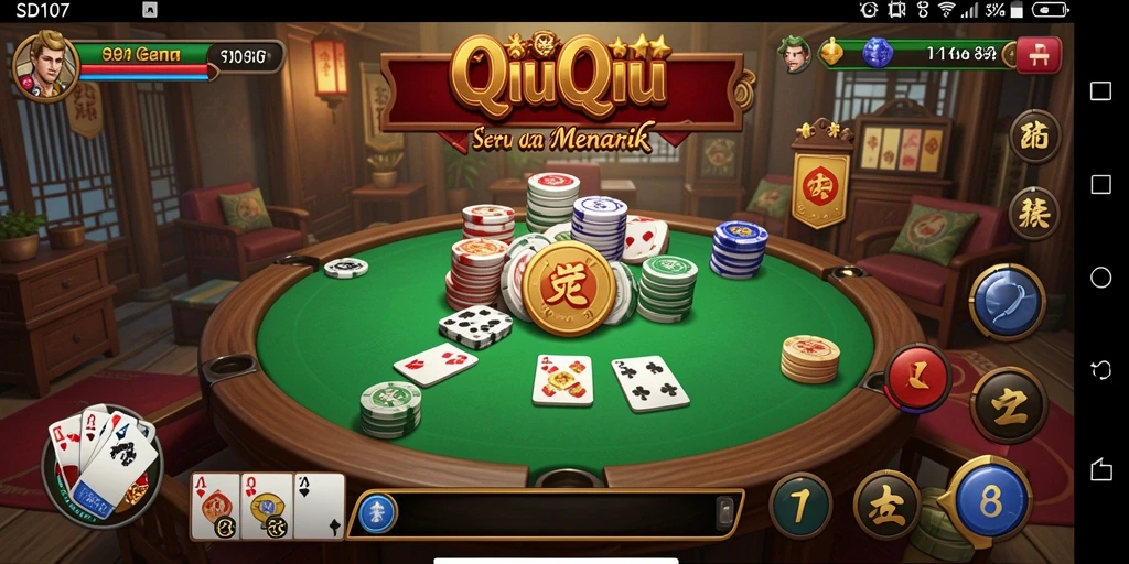 Tampilan gameplay seru dari SD107 QiuQiu.