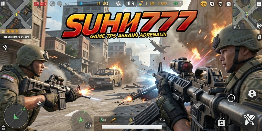 Screenshot gameplay SUHU777 menampilkan aksi menembak yang mendebarkan.
