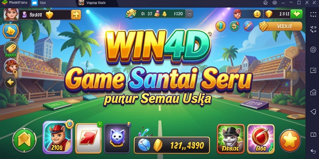 Screenshot gameplay WIN4D yang penuh aksi dan keseruan.